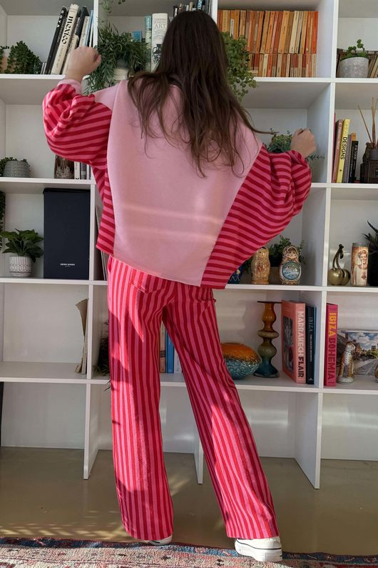 Shoreditch Slouch Sweat Hot Pink Red